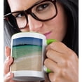 thumbnail image 2 of 3drose, Belize, Toledo, Sapodilla Cayes Marine Reserve, Lime Caye., 11oz Two-tone Green Mug, 2 of 6