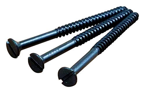 Flat Head Slotted Wood Screws #9 X 2 1/2 Inch, This is for a Package of 24