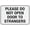 Warning Sign 3, variant on Street Sign Metal Tin Signs Please Close Door Gently 8"x12" Rust Free Aluminum, Printed With Professional Graphics Easy To Mount, Indoor & Outdoor Use, Gentle Door Marker