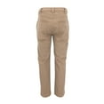 thumbnail image 2 of The American Outdoorsman Fleece Bonded Canvas Work Pants with Herringbone Trim (Driftwood/Olive, 32W x 30L), 2 of 4