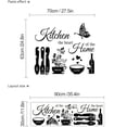 thumbnail image 4 of Adhesivos de pared con frase de cocina Eat Drink Love Enjoy, 30 x 90 cm, 4 of 4
