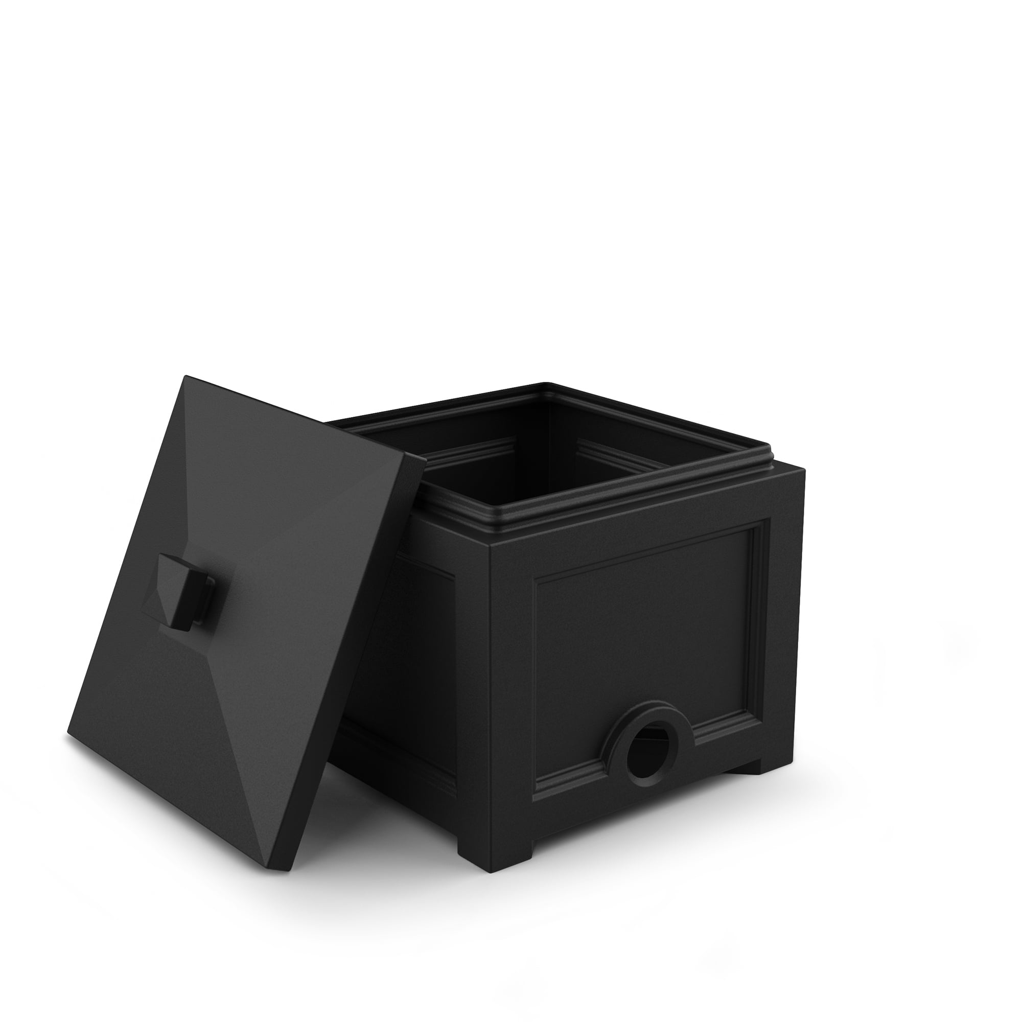 Mayne Fairfield Black 100' Hideaway Garden Hose Bin