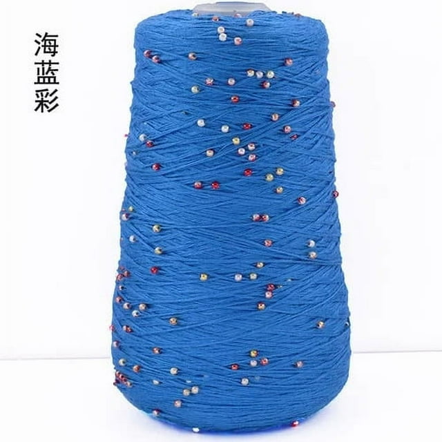 350g Pearl Mercerized Cotton Yarn Hand-knitted Cotton Pearl Lace Line Fine Crochet Thread Bead Thread Diy Hand-braided Thread
