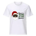 thumbnail image 5 of Abcnature Merry Christmas Tree T-Shirt Women's Cute Christmas Gnomies Graphic Tees Holiday Short Sleeve Tshirt Xmas Buffalo Plaid Red T-Shirt For Men Women T-Shirt White,C XL, 5 of 6