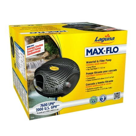 Laguna Max Flo 2000 Electronic Waterfall And Filter Pump For Ponds Laguna Max Flo 2000 Electronic Waterfall And Filter Pump For Ponds Up To 4000 Gallon
