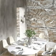 thumbnail image 3 of Hunter - River Mill 9-light Brushed Nickel, Large Chandelier, Dimmable, Rustic Style, Candle Shaped, for Bedrooms, Dining, Living Rooms - 19479, 3 of 7