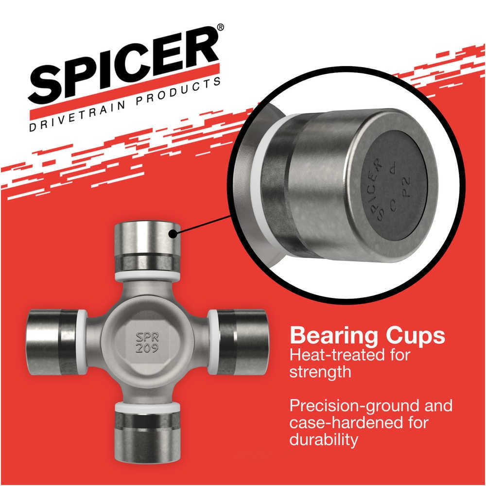 Spicer SPL55XP Universal Joint, Non-Greaseable 1480/SPL55 Series