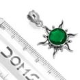 thumbnail image 2 of 925 Sterling Silver Pendant Emerald Simulated Handmade Jewelry, 2 of 3