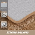 thumbnail image 4 of JAATOP 24"x48" Ultra Thick Bathroom Rug, Extra Soft Absorbent Sculpted Bath Mat, Non-Slip TPR Backing, Machine Washable, Beige, 4 of 7