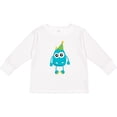 thumbnail image 3 of Inktastic Blue Monster Boys or Girls Long Sleeve Toddler T-Shirt, 3 of 5