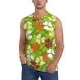 thumbnail image 3 of Uemuo St. Patrick's Day3 Pattern Men's Sleeveless T-Shirt,Muscle Athletic Tank Top, Moisture-wicking Quick-dry Breathable Classic Tee Top for Gym Run Outdoor Sports-Medium, 3 of 8