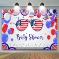 thumbnail image 1 of Toile de Fond pour Fête de Bébé Fête d'Indépendance Drapeau Usa, 1 of 6