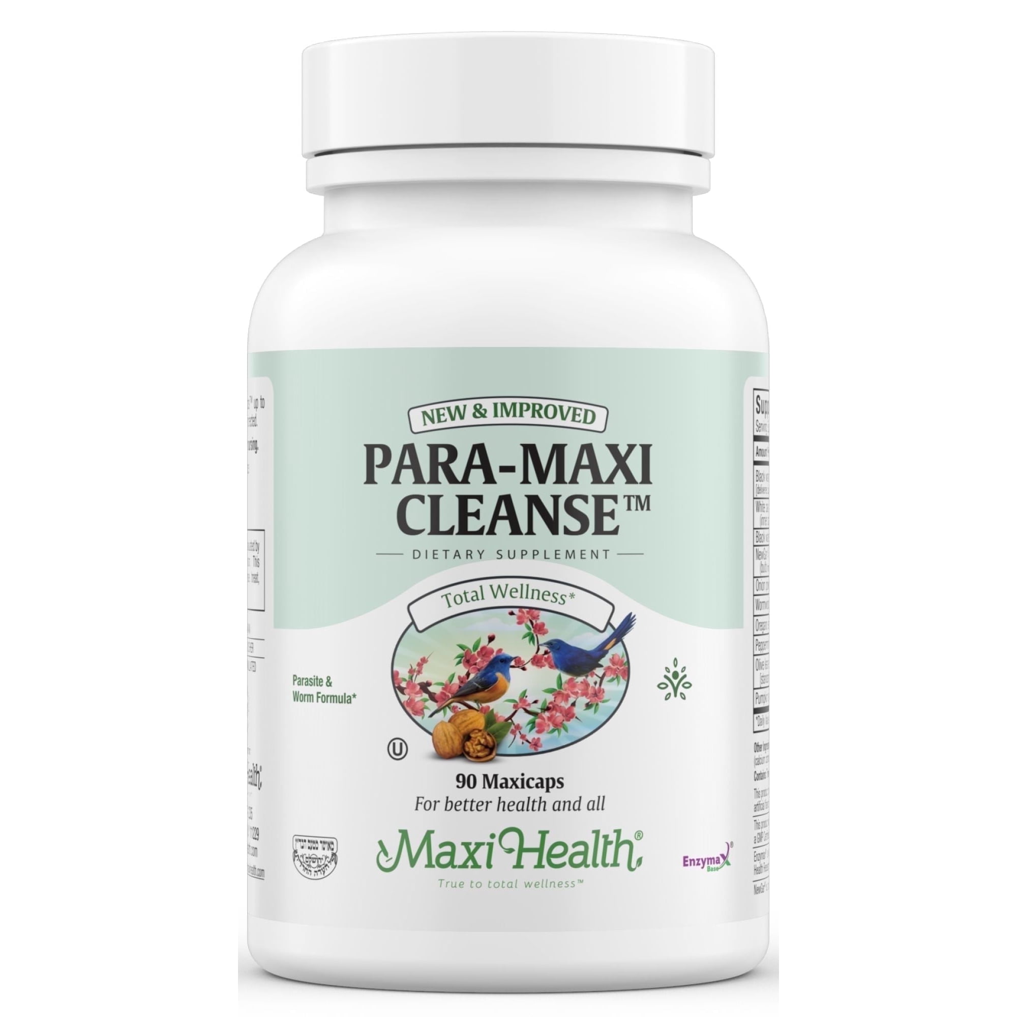 Maxi Health Para-Maxi Cleanse – Black Walnut & Wormwood Gut Detox for Men & Women – Parasite Cleanse – 90 Capsules