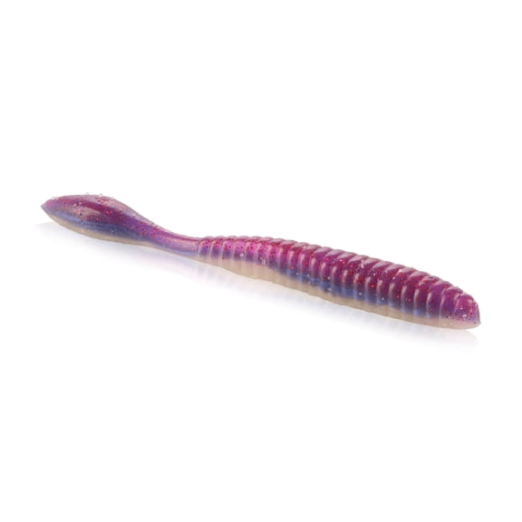 Berkley Lab Series™ Flat Worm, 3.6 in, Violet Morning Dawn (10 Count)