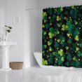 thumbnail image 4 of Ensemble de Rideau de Douche avec Encliquetable, Feuille de Trèfle Chanceuse Irlandaise Vacances (2) Rideaux de Douche Imperméables Doublure de Douche Décorative en Polyester, 72x72 Pouces, 4 of 4