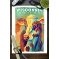 thumbnail image 3 of Wisconsin, America's Dairyland, Cow, Vivid Series (9x12 Wall Art Print, Home Decor), 3 of 3