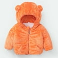 thumbnail image 2 of Vedolay Toddle Baby Girls Winter Coat Long Sleeve Leopard Print Coat Jacket For Babys 2023 Orange,80, 2 of 4