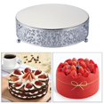 thumbnail image 4 of ziyahi Dessert Cookies Cupcake Stand Dining Display Serving Plate Silver 20cm, 4 of 9