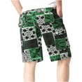 thumbnail image 4 of DDAPJ pyju Cargo Shorts for Men Striped Print Patchwork Mens Cargo Shorts Fashion Casual Lightweight Vacation Shorts with Multi Pocket, 4 of 4