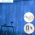 thumbnail image 1 of Guirnalda de luces LED con Control remoto USB, cortina de luces para decoración de festivales, vacaciones, bodas, Navidad, dormitorio, hogar, 1 of 4
