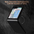 thumbnail image 5 of SaniMore for Samsung Galaxy Z Flip 5 6.7" 2023 Case, Slim Carbon Fiber Wireless Charging Shockproof Anti-drop Lens All-inclusive Heavy Duty Protective Anti-fingerprint Magnetic Case, Blue, 5 of 10