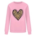 thumbnail image 4 of T-shirt de la Saint-Valentin pour Femmes 2024, Chandails à Col Rond, T-Shirts Décontractés avec Cœur, T-Shirts Graphiques Amples à Manches Longues, Chandails à Enfiler, Hauts Mode pour les Fêtes, T-Shirt, 4 of 4