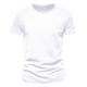 thumbnail image 3 of Camiseta de Color Sólido para Hombres, Cuello Redondo de Manga Corta de Verano para Gimnasio Y Desgaste Casual, Camiseta Atlética Transpirable Ligera, 3 of 6