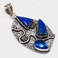 thumbnail image 2 of Lapis Lazuli Tanzanite Quartz Gemstone Pendant Handmade Jewelry 2.80" FP 563, 2 of 2