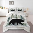 thumbnail image 2 of Feelyou Farmhouse Bear Print Bedding Comforter Set, Woodland Animal Twin Comforter Sets, Teens Boys Girls Kids Bedding Set, Luxury Bedroom Decor, 2 Pieces, 2 of 8