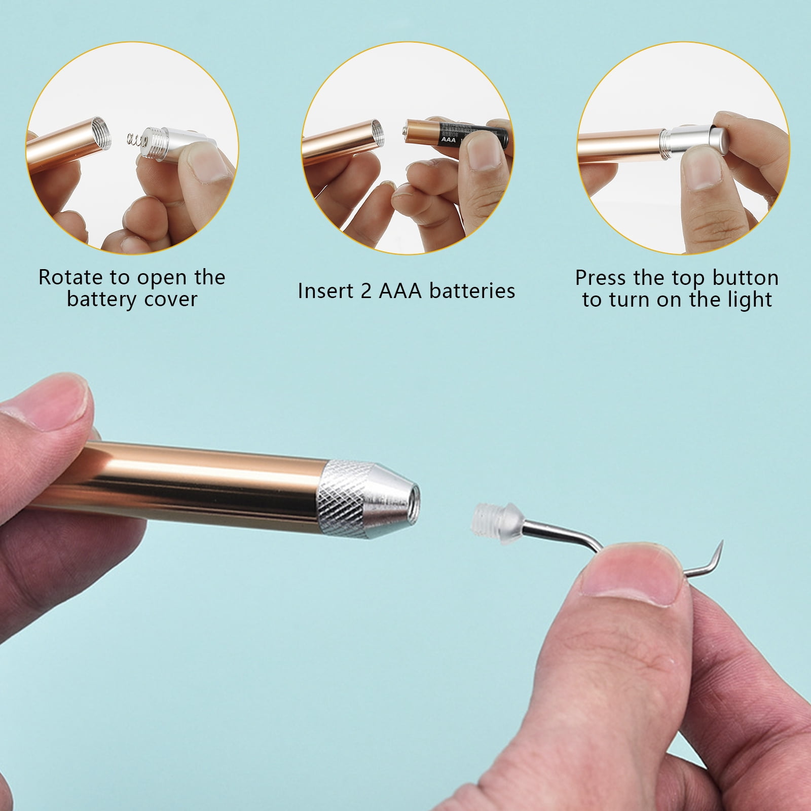 3 Pcs Weeding Tools For Vinyl With LED Light Set Pin Pen Weeding Tool Weeding Pen Craft Tweezers Pin Tools 269d9d97 8b68 4104 8136 B79b6e265e44.7640406587b60a0087aadb19be55d735