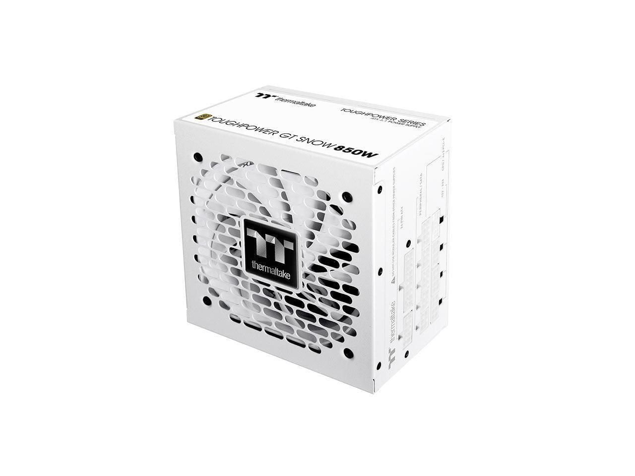 Thermaltake TOUGHPOWER GT Snow 850W - Snow - Internal - 120 V AC, 230 V AC Input - 3.3 V DC, 5 V DC, 12 V DC, -12 V DC, 5 V SB Output - 850 W - Active PFC - 1 +12V Rails - PCI Express Connector - 1...