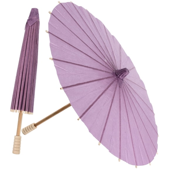 NUOLUX 2-Pack Small Paper Umbrellas for Party Decorations, Festival Use, 11.8 Inch Diameter, Colorful Drink Accessories