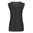 thumbnail image 4 of ABATAB Summer Tank Tops for Women Scoop Neck Jacquard Shoulder Sleeveless Shirts Casual Loose Fit Trendy Blouse, 4 of 4