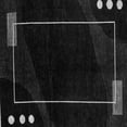 thumbnail image 1 of Ahgly Company Indoor Square Oriental Gray Modern Area Rugs, 4' Square, 1 of 4