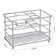 thumbnail image 4 of Hblife-Soporte Grande Para Cepillo De Dientes Eléctrico Para Baño, Organizador De Accesorios De Baño De Acero Inoxidable Plateado Para Espacios Pequeños, 4 of 5