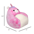 thumbnail image 3 of Squishmallows Official Lola Bean Bag Chair - 30 in Wide Kids Squishy Soft Chair, Purple, 3 of 6