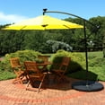 thumbnail image 5 of Sunnydaze Decor 95" Sunshine Solid Print Cantilever Patio Umbrella, Water-Resistant, 5 of 12
