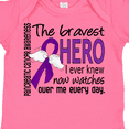 thumbnail image 4 of Inktastic Pancreatic Cancer Bravest Hero I Ever Knew 1 Boys or Girls Baby Bodysuit, 4 of 4