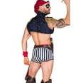 thumbnail image 3 of Roma Costume | Captain Hunk 6pc Cosplay Men's Halloween Costume, 3 of 5