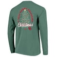 thumbnail image 3 of Men's  Green Oklahoma Sooners Comfort Colors Merry Christmas Tree Long Sleeve T-Shirt, 3 of 3