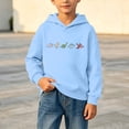 thumbnail image 6 of Nugftut Boys Sweatshirts Graphic Print Pullover Hoodies for Kids Casual Hooded Sweatshirts Size 9-10, 6 of 8