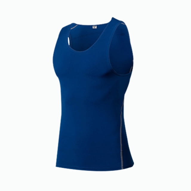 Chaleco deportivo ajustado para hombre, de secado rápido, transpirable, elástico, ropa interior deportiva para correr, camiseta interior para entrenamiento corporal, top de fitness