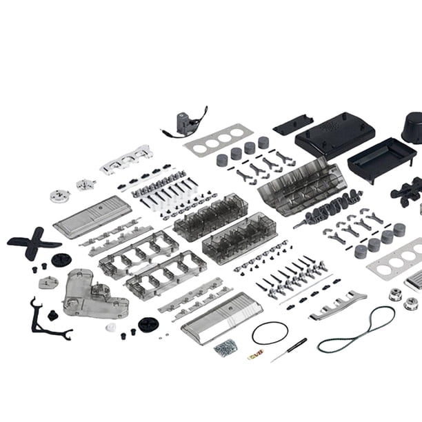 Modelo De Motor V8 De Metal Funcional – Juguete Educativo Y Decorativo Para Mecánica Y Coleccionistas