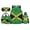 Jamaica Flag Print, variant on Bulopur Bear Kids Backpack Set 4 Pcs Lightweight Waterproof Kids School Bag with Lunch Box, Pencil Case and Water Bottle Cover for Girls