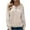 #H-Beige, variant on GuangCheng Womens Waffle Knit Hooded Sweatshirts Casual Warm Long Sleeve Pullover Hoodie Shirts with Buttons