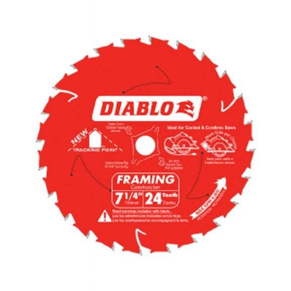 Diablo Genuine 7-1/4 in. X 24 Tooth Framing Saw Blade D0724X