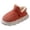 Pink, variant on Pandaie Mens Womens Corduroy Closed Back Slippers Warm Fuzzy Fleece Lined Thick Cloud Sole Non Slip Ankle Bootie Slipper Indoor Bedroom Couple Shoes Size 6‑10