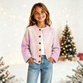 thumbnail image 6 of Grblisyd Girls Sweater Cardigans Fall Knit Button Long Sleeve Cardigan Kids Soft Lightweight Tops for Daily Wear, 6 of 6