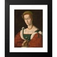 thumbnail image 2 of Bacchiacca 15x18 Black Modern Framed Museum Art Print Titled - A Lady with a Nosegay (circa 1525), 2 of 5