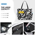 thumbnail image 3 of Xecao Leopard And Zebra 2 for versatile beach bag for women includes zipper pockets and waterproof material, ideal for vacations and adventures., 3 of 7